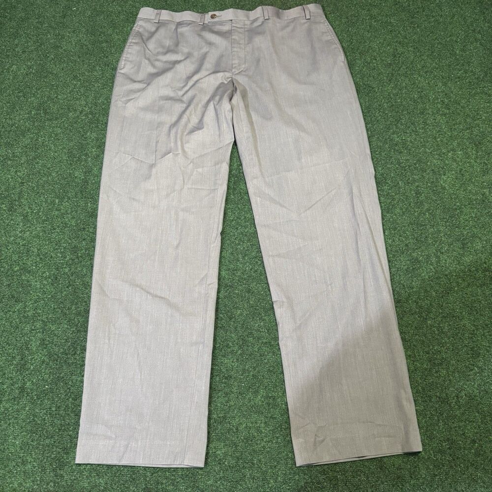 Lauren Ralph Lauren Men’s Dress Pants 38x32 Gray Flat Front Polyester Rayon